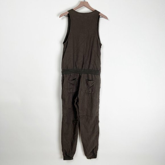 Aritzia Community Overall Jumpsuit Coversuit Coveralls Sleeveless Button Down Up - Picture 6 of 7